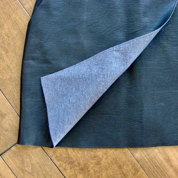 SUNCOO Paris Black Leather Mini Skirt Silver Studs Moto Grunge Size Small - Picture 8 of 13